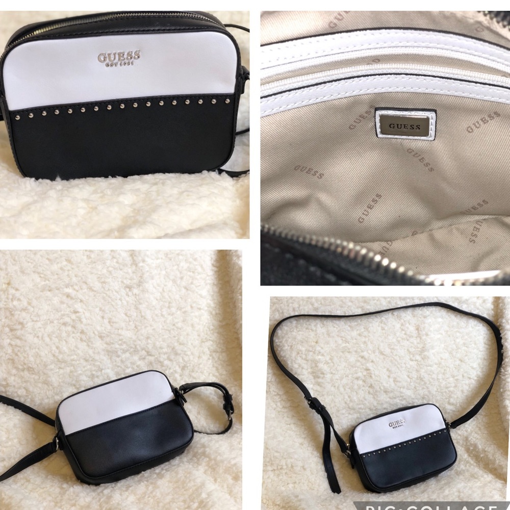 Guess Shoulder Bag Black and White